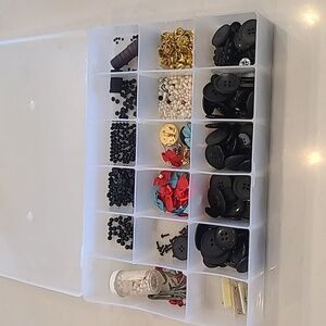Craft box and random craft beads included